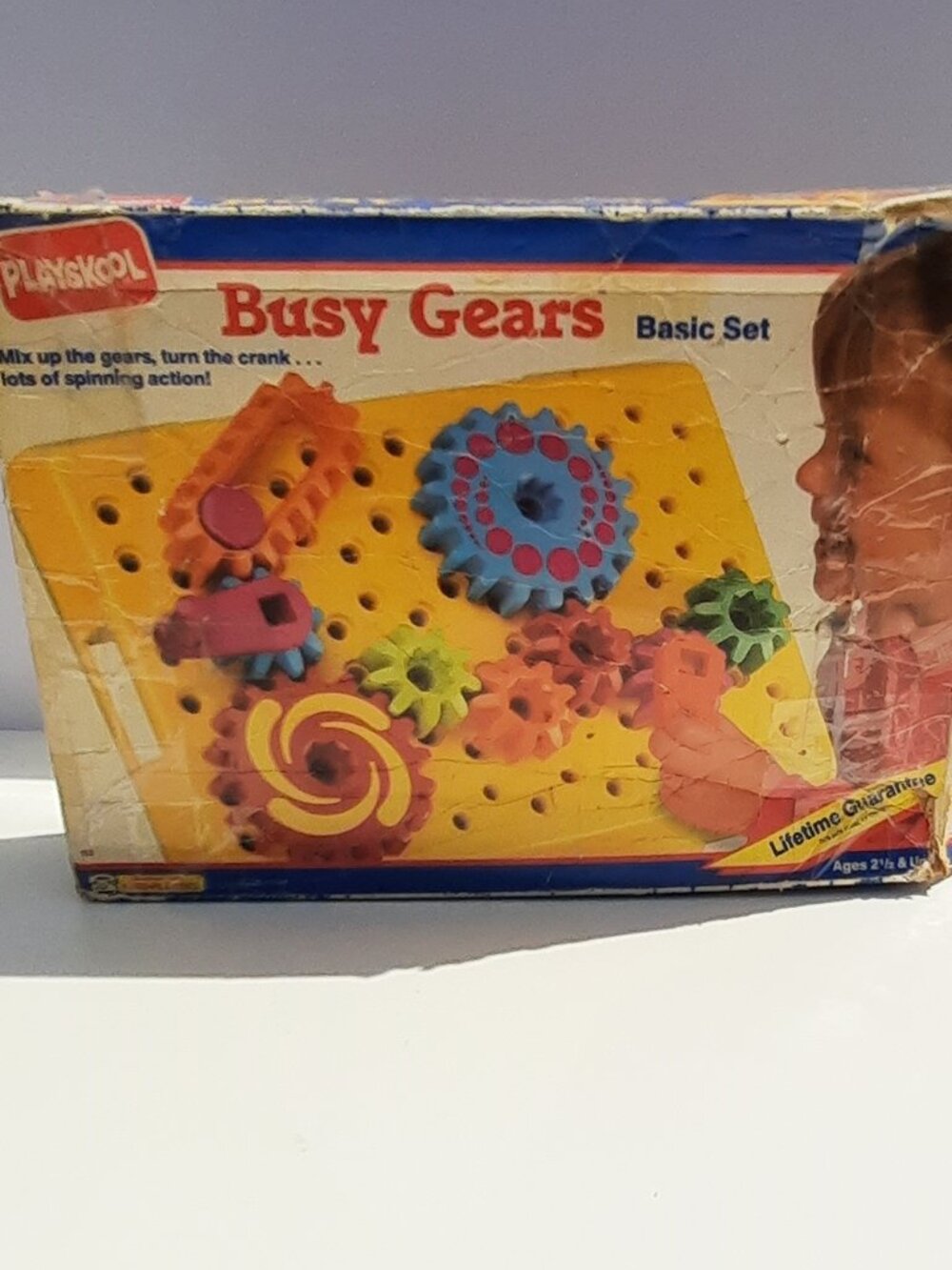 VINTAGE 1990 Playskool Busy Gears Basic Set COMPLETE w/ Box No Instructions